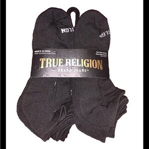 NWT True Religion Low Cut Quarter Ankle Socks 12Pack Men’s 8-12.5